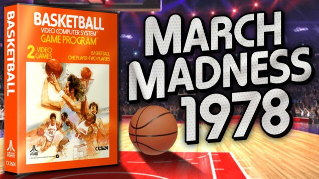 Atari 2600 Basketball | Early Rubber Band AI in ACTION!