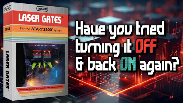 Atari 2600 LASER GATES from Imagic | “I, For One, Welcome Our New AI Overlords!”