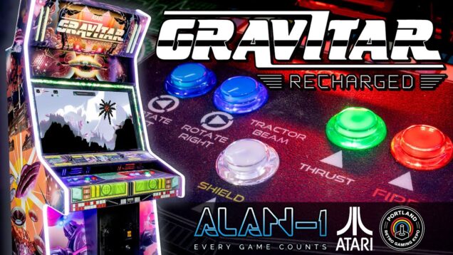 Atari’s GRAVITAR: RECHARGED is Alan-1’s Latest Recharged Cabinet! | YOU Can Play It at PRGE 2025