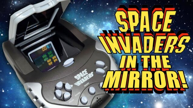 Space Invaders 2003 Flip-Up Mirror Handheld | Excalibur Electronics