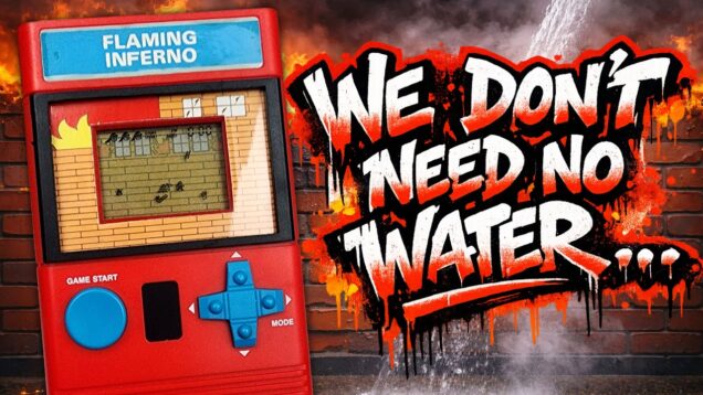 1988’s FLAMING INFERNO LCD | Like Frogger, but With Fire, Ladders, & Bricks