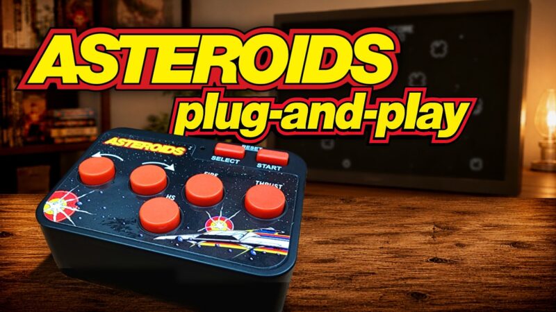 NEW Atari ASTEROIDS Plug-and-Play | 1979 Arcade Classic On the BIG SCREEN!