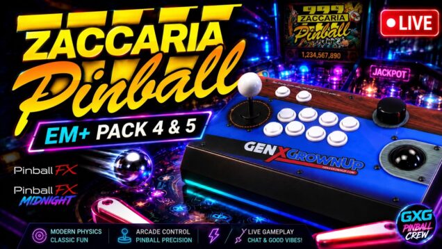 Zaccaria Pinball LIVE — Testing EM+ Pack 4 & 5 with Our GXG Controller!