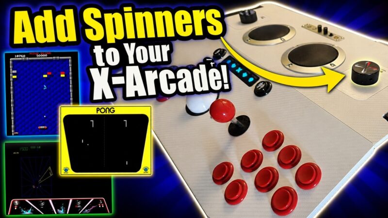 Have It ALL! Haptics AND Spinners in your X-Arcade Arcade2TV-XR!