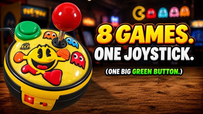 PAC-MAN 2007 Plug & Play | 8 Games in One Weird Joystick
